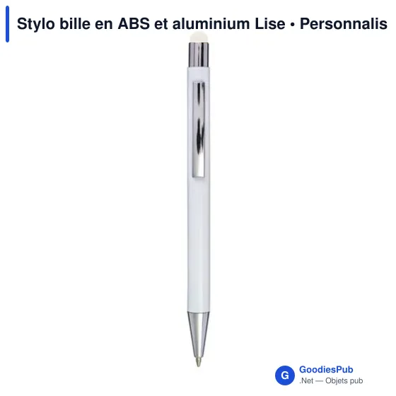 Stylo tactile personnalisable avec logo - Stylo bille en aluminium et ABS - Image 1