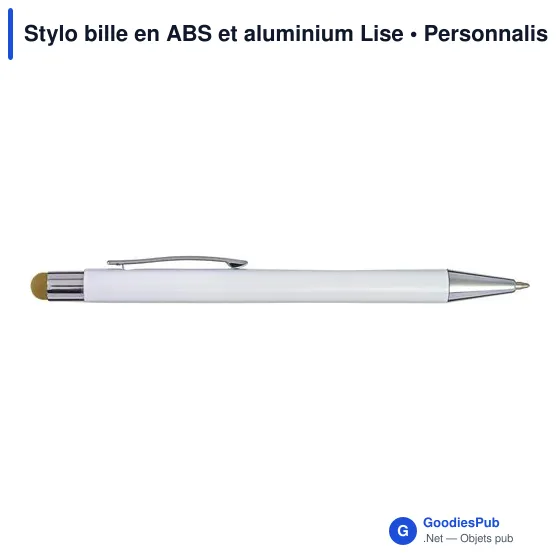 Stylo tactile personnalisable avec logo - Stylo bille en aluminium et ABS - Image 2