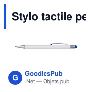 Stylo tactile personnalisable avec logo - Stylo bille en aluminium et ABS - Miniature 4