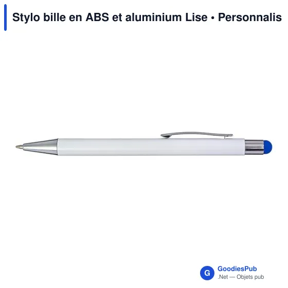 Stylo tactile personnalisable avec logo - Stylo bille en aluminium et ABS - Image 4