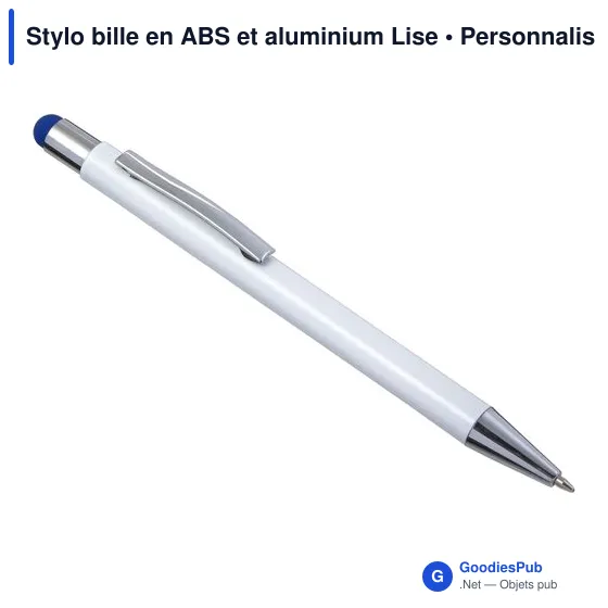 Stylo tactile personnalisable avec logo - Stylo bille en aluminium et ABS - Image 6