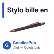 Stylo bille en ABS Hendrix - Miniature 6