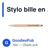 Stylo bille en ABS Hendrix - Miniature 8