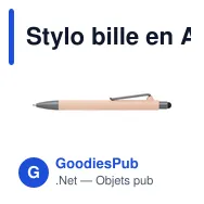 Stylo bille en ABS Louis - Miniature 11