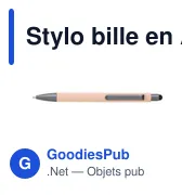 Stylo bille en ABS Louis - Miniature 3
