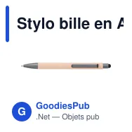 Stylo bille en ABS Louis - Miniature 9