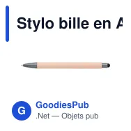 Stylo bille en ABS Louis - Miniature 10