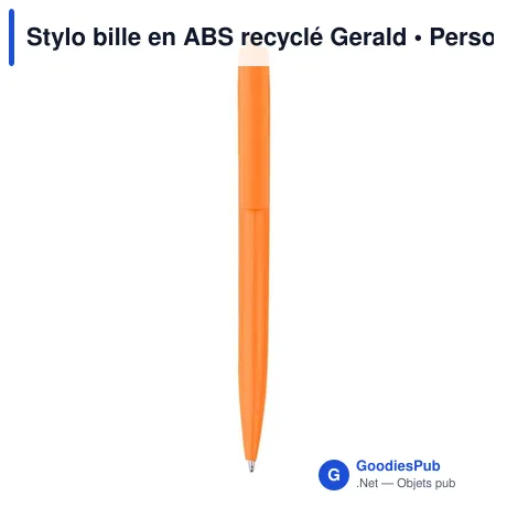 Stylo bille en ABS recyclé Gerald