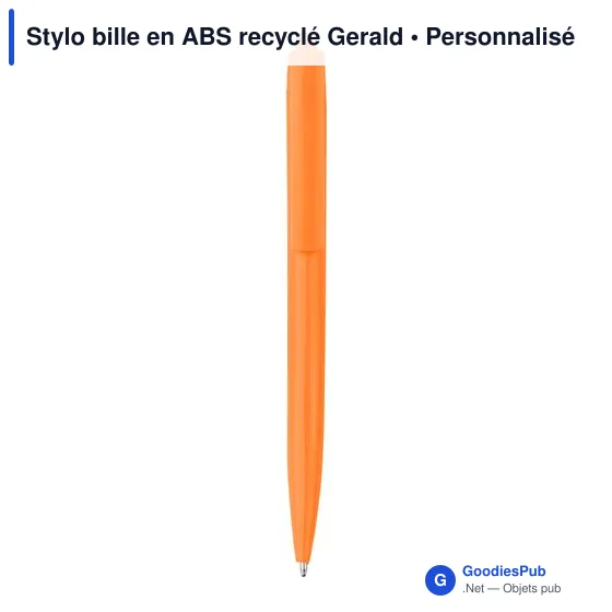 Stylo bille en ABS recyclé Gerald - Image 1
