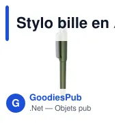 Stylo bille personnalisable en ABS recyclé avec logo - Zephyra - Miniature 2