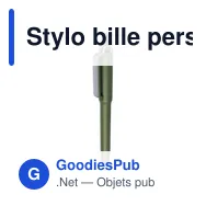 Stylo bille personnalisable en ABS recyclé avec logo - Zephyra - Miniature 12
