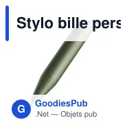 Stylo bille personnalisable en ABS recyclé avec logo - Zephyra - Miniature 9
