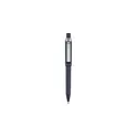 Variante bleu - Stylo bille personnalisable en ABS recyclé avec logo - Zephyra