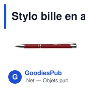Stylo bille en aluminium Albacete - Miniature 11