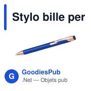 Stylo bille personnalisable en aluminium avec logo - Alexander - Miniature 2