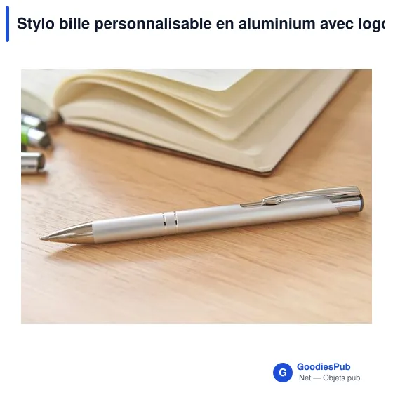 Stylo bille personnalisable en aluminium avec logo - Alexander - Image 11