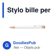 Stylo bille personnalisable en aluminium avec logo - Alexander - Miniature 3