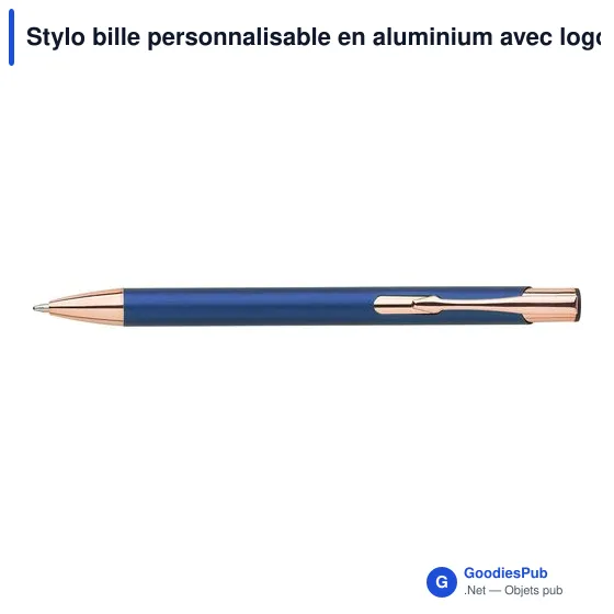 Stylo bille personnalisable en aluminium avec logo - Alexander - Image 7