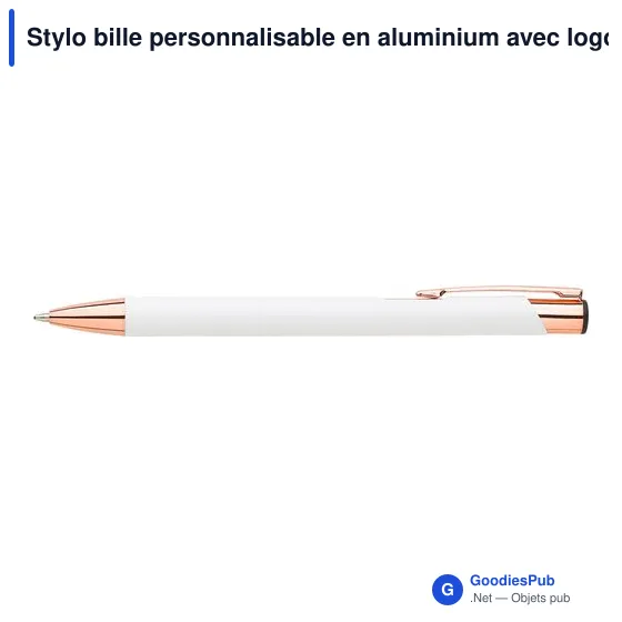 Stylo bille personnalisable en aluminium avec logo - Alexander - Image 9