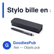 Stylo bille personnalisable en aluminium Alistair avec logo - Miniature 2