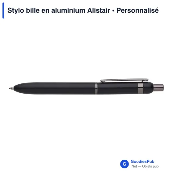 Stylo bille personnalisable en aluminium Alistair avec logo - Image 4