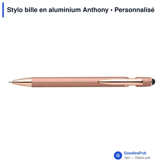 Stylo bille en aluminium Anthony - Image 2