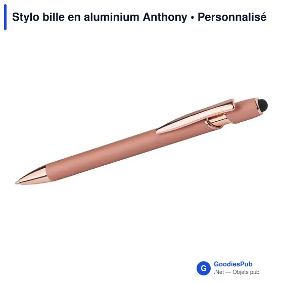 Stylo bille en aluminium Anthony - Image 3