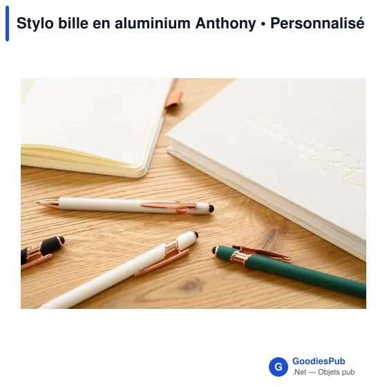 Stylo bille en aluminium Anthony - Image 5