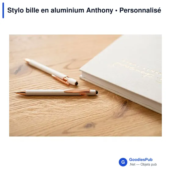 Stylo bille en aluminium Anthony - Image 6