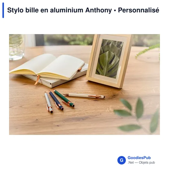 Stylo bille en aluminium Anthony - Image 7