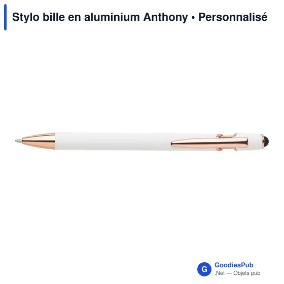 Stylo bille en aluminium Anthony - Image 8