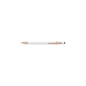 Variante blanc - Stylo bille en aluminium Anthony