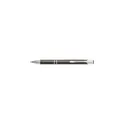 Variante gris - Stylo bille personnalisable en aluminium Delia avec logo