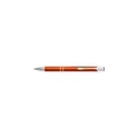 Variante orange - Stylo bille personnalisable en aluminium Delia avec logo