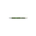 Variante vert - Stylo bille personnalisable en aluminium Delia avec logo