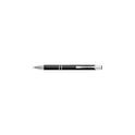 Variante noir - Stylo bille personnalisable en aluminium Delia avec logo