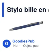 Stylo bille en aluminium Jeet - Miniature 2