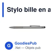 Stylo bille en aluminium Jeet - Miniature 11