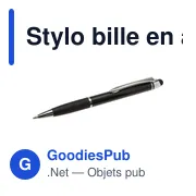 Stylo bille personnalisable en aluminium avec logo - Pascaline - Miniature 4