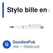 Stylo bille personnalisable en aluminium avec logo - Pascaline - Miniature 6