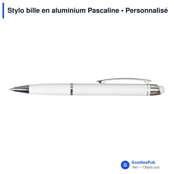 Stylo bille personnalisable en aluminium avec logo - Pascaline - Image 6
