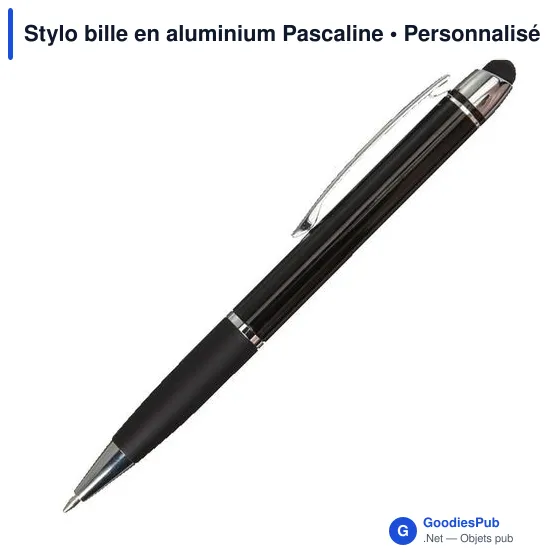 Stylo bille personnalisable en aluminium avec logo - Pascaline - Image 7