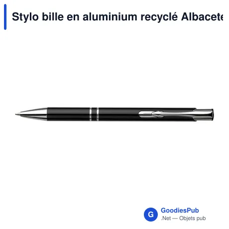 Stylo bille en aluminium recyclé Albacete