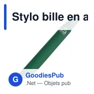 Stylo bille en aluminium recyclé Gladys - Miniature 3