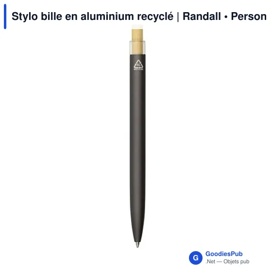 Stylo bille en aluminium recyclé | Randall - Image 5