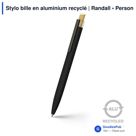 Stylo bille en aluminium recyclé | Randall - Image 8