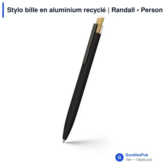 Stylo bille en aluminium recyclé | Randall - Image 10