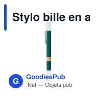 Stylo bille en aluminium recyclé toucher gomme Calandra - Miniature 5