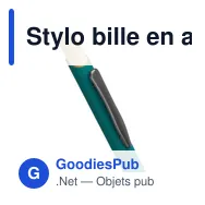 Stylo bille en aluminium recyclé toucher gomme Calandra - Miniature 7