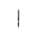 Variante bleu - Stylo bille en aluminium recyclé toucher gomme Calandra